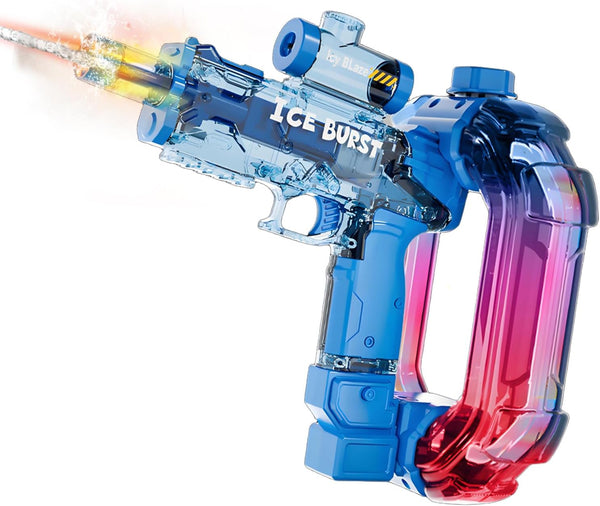 Less Screen Time, More Outdoor Fun-Ice Blast Electric Water Gun for Kids-with Lights, Sounds & Powerful Water Blasts