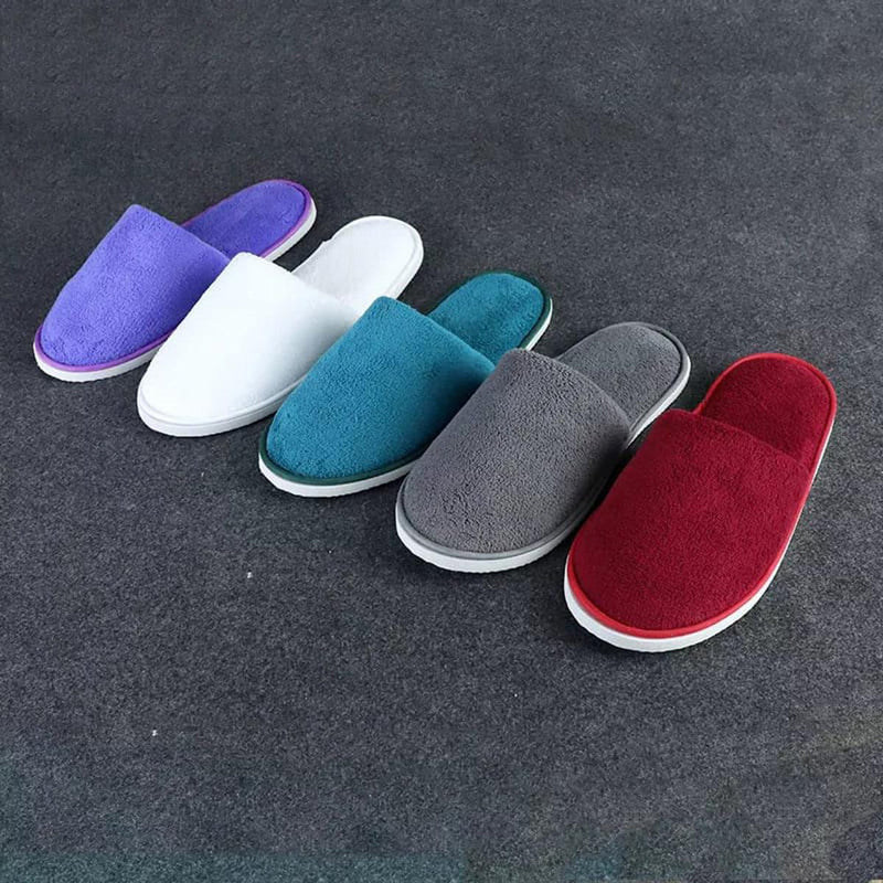 Soft Plush Cotton Cute Slippers Shoes Couple Unisex Non-Slip Floor Indoor Home Furry Slippers detail view
