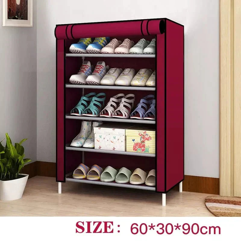 Multilayer Shoe Cabinet Shoe Rack Oxford Shoes Shelves detail view