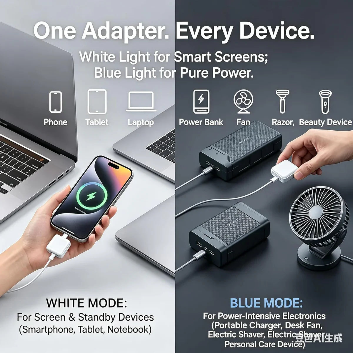 140W Smart Fast Charging Adapter – Auto Stop When Fully Charged